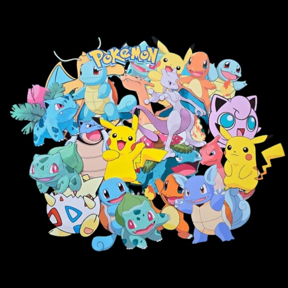Pokémon Stickers Starter Set w Pikachu - Peel and Stick Wall Decals (Pack of 24)